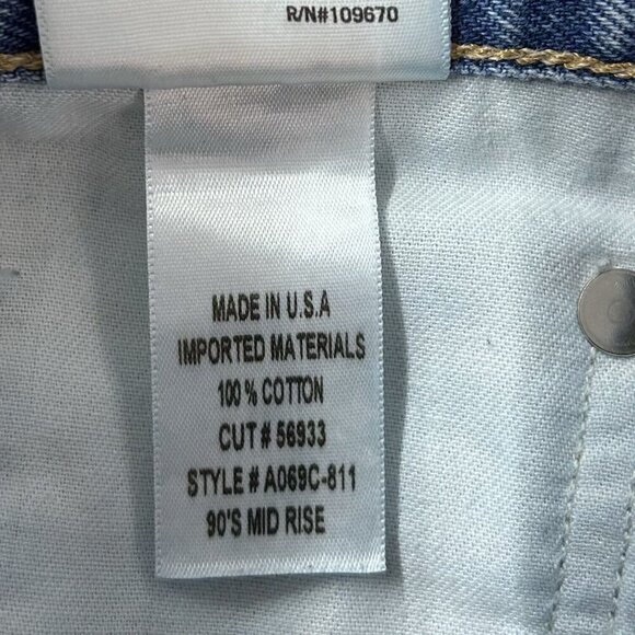 Agolde 90s Mid Rise Jeans Womens Size 28 Baggy Ankle - Picture 4 of 12